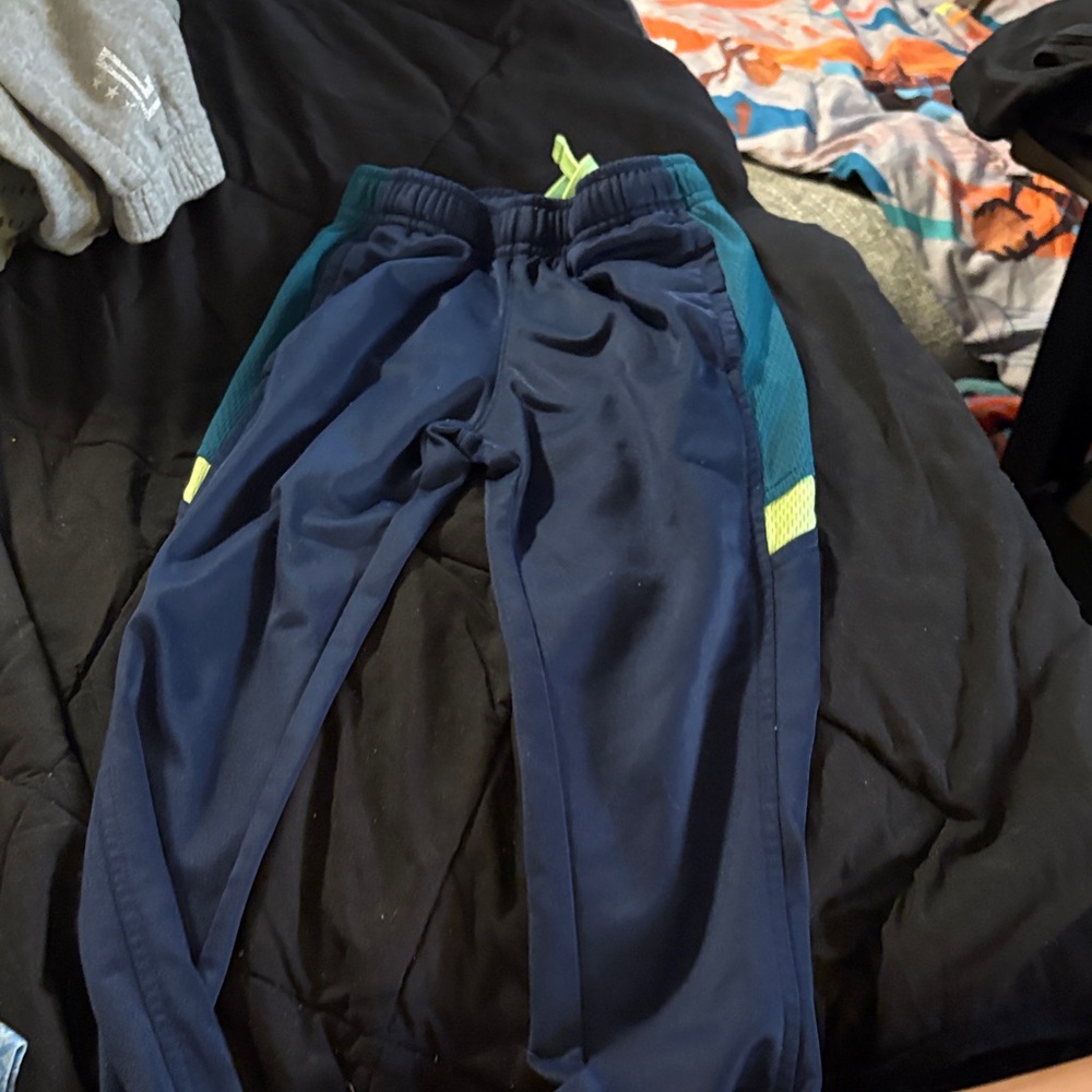 Athletic Works Kids Navy and Teal Joggers